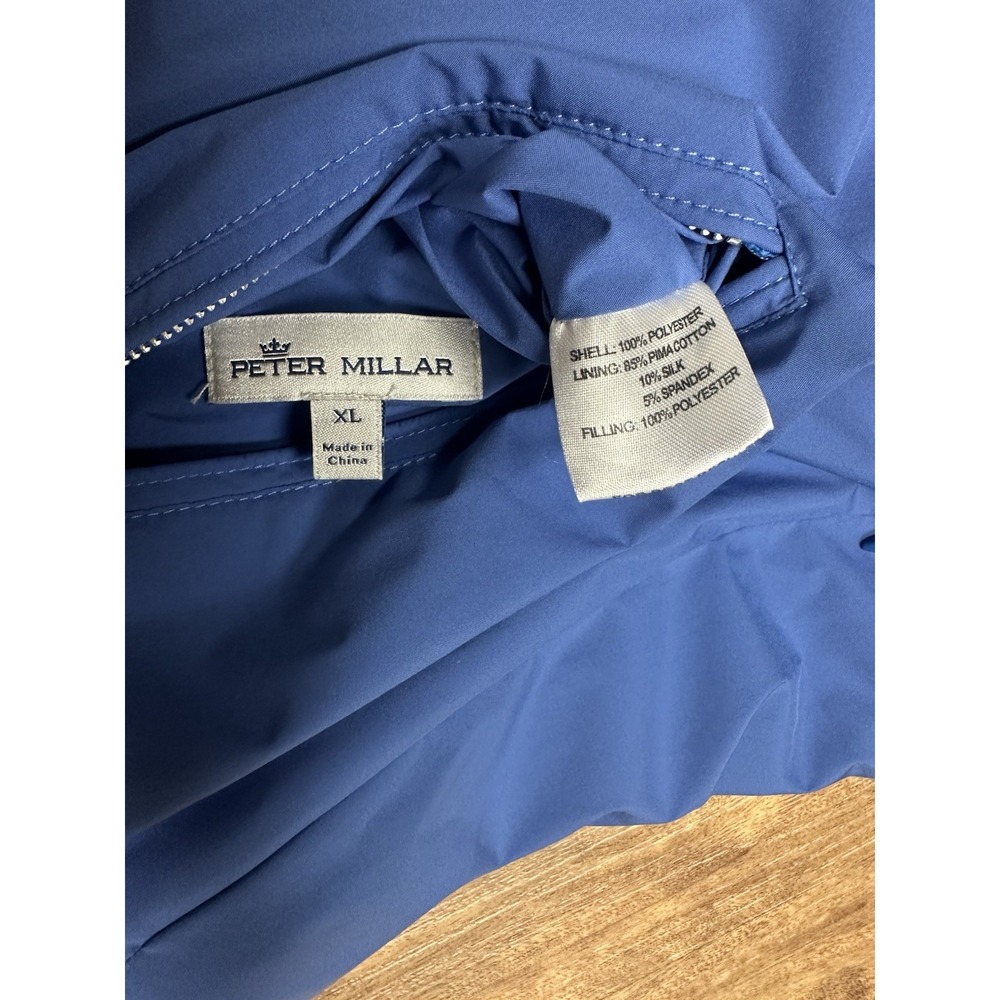 Peter Millar Blue Zip Up Crown Soft Reversible Golf Vest Men's Size XL - Picture 2 of 6